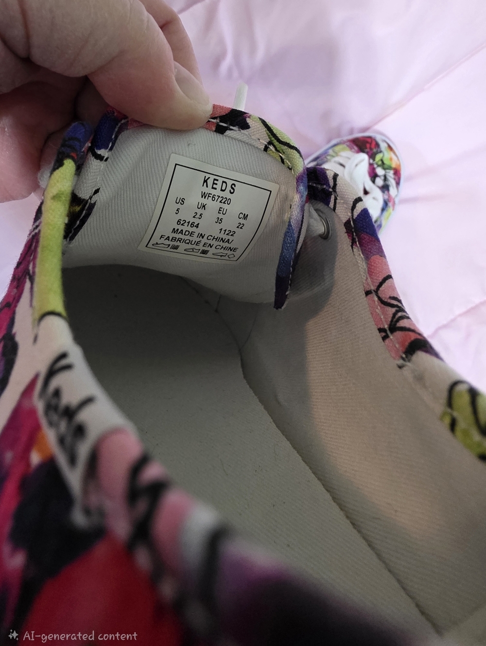 Keds Triple Up Floral Rifle Paper Platform 1.5" Size 5 Sneakers Like New!! - Picture 2 of 6